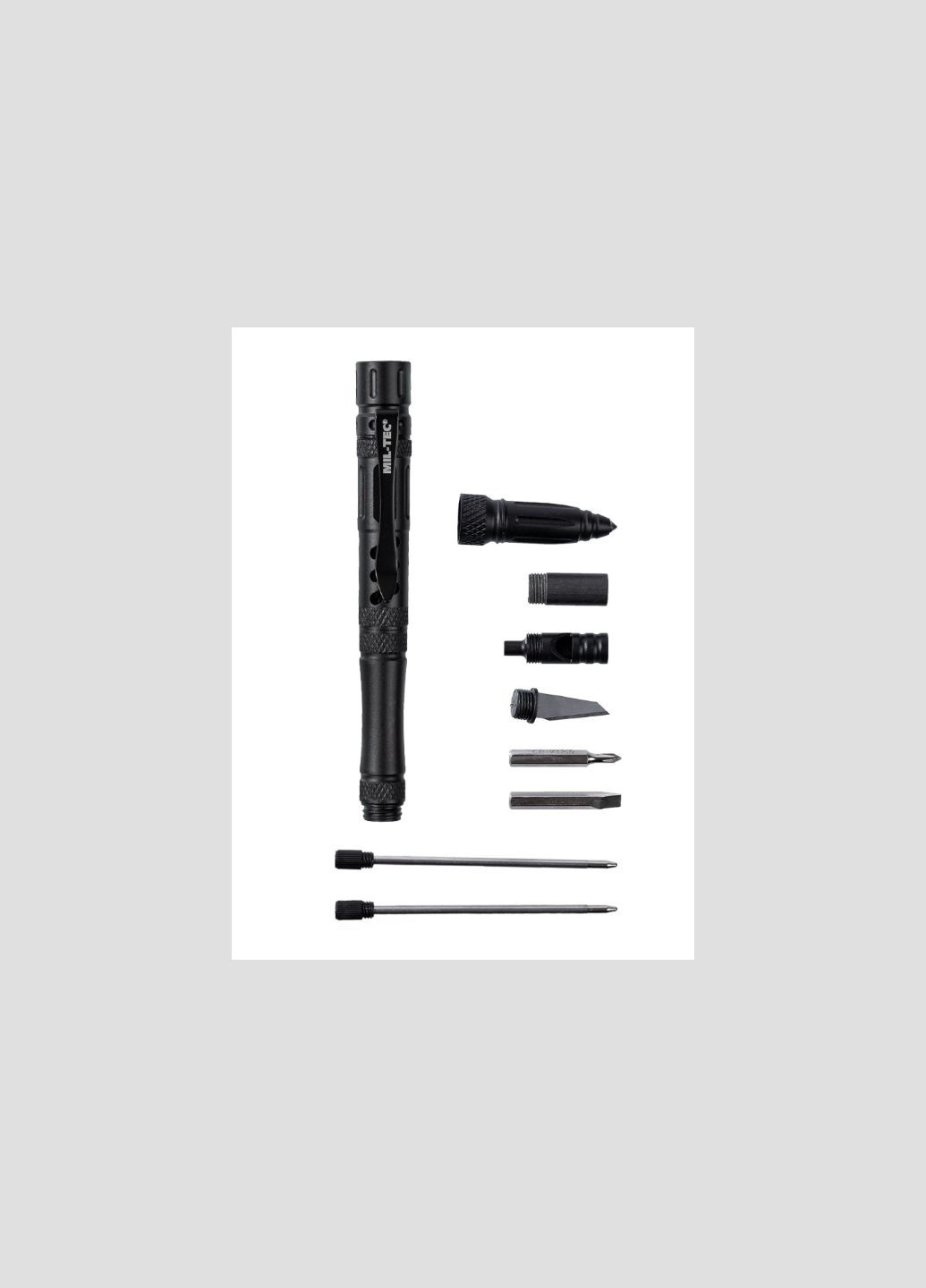 Ручка тактична Мультитул Pro чорна TACTICAL PEN BLACK PRO (15990200) Mil-Tec (292132487)