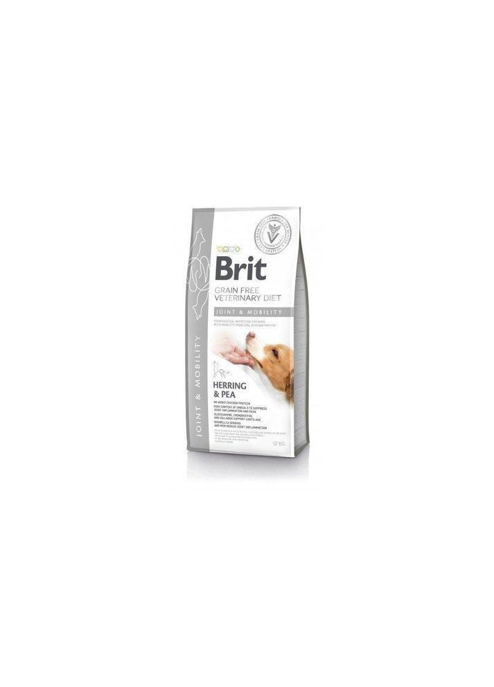 Корм сухий Brit Grain Free VetDiet Dog Mobility для собак для здоров_я суглобів з оселедцем лососем горохом та гречкою 12 кг Brit VetDiets (386995927)