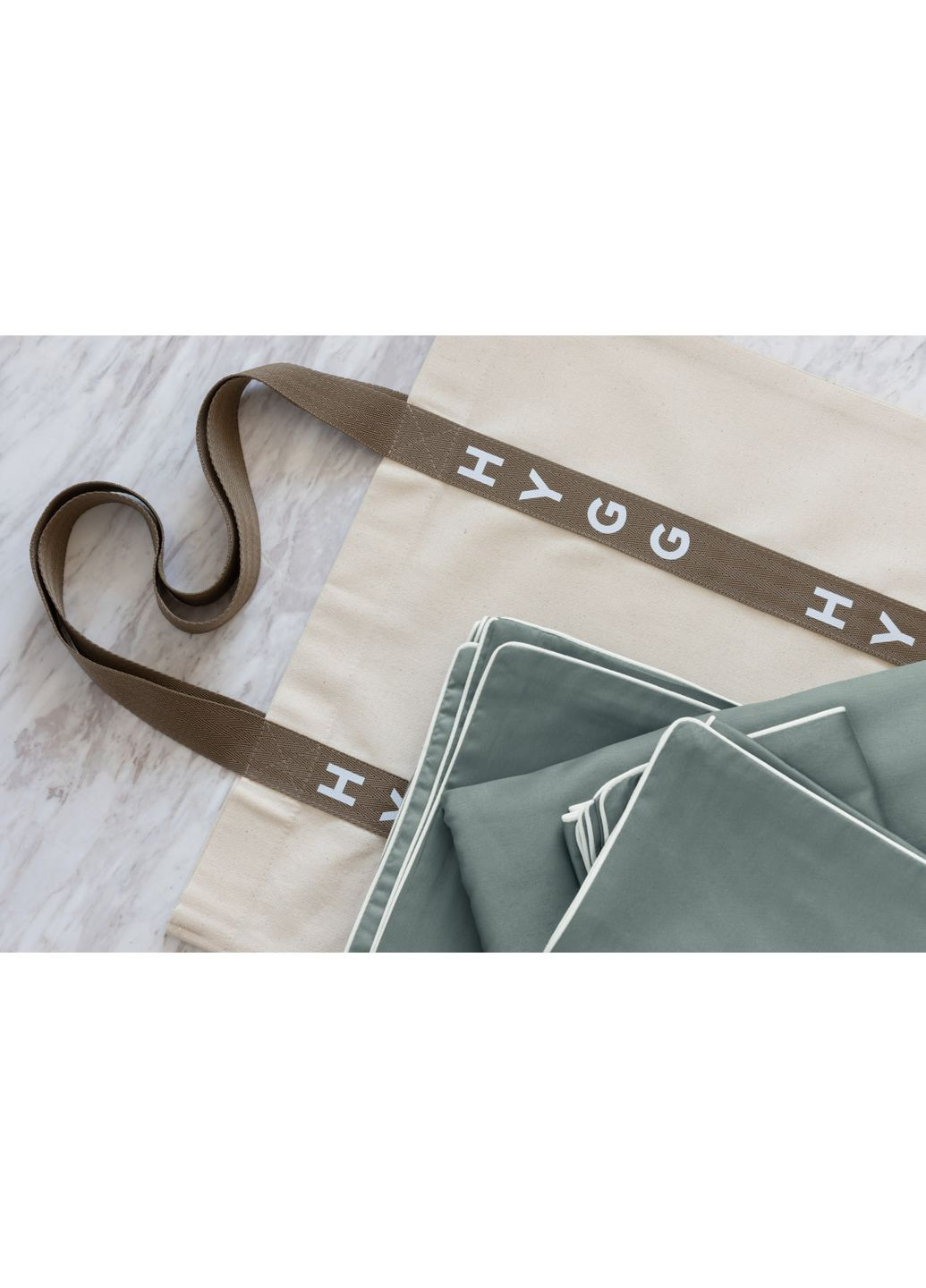 Комплект односпальної постiльної бiлизни з кантом HYGG (368830601)