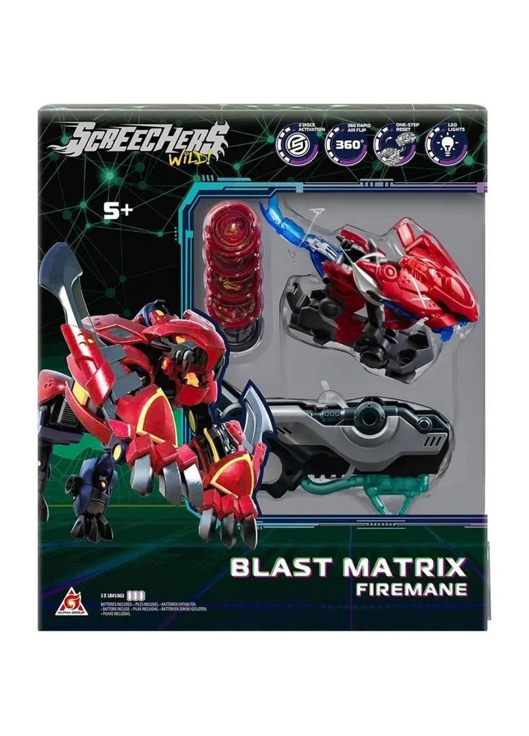 Ігровий набір Screechers Wild! S5 L2 – Файєрмен EU686122 Metr+ (370693700)