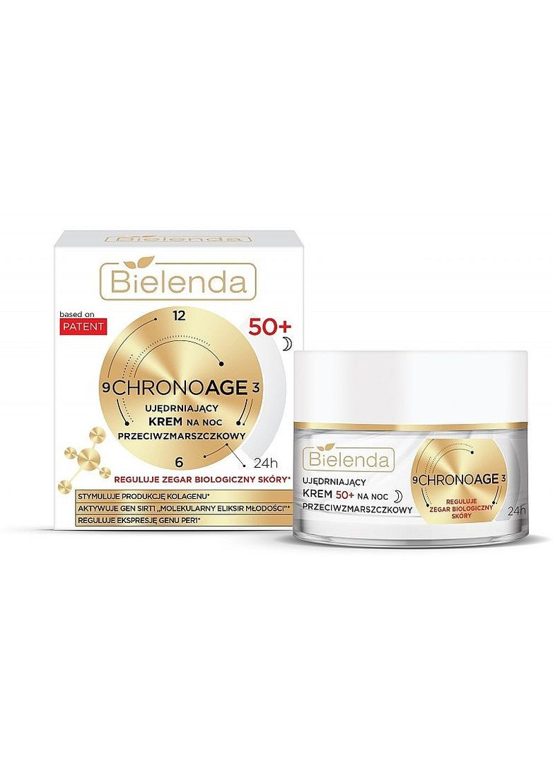 Укрепляющий ночной крем для лица 50+ Chrono Age 24H Firming Anti-Wrinkle Night Cream 50ml (1246922-137586) Bielenda (368613034)