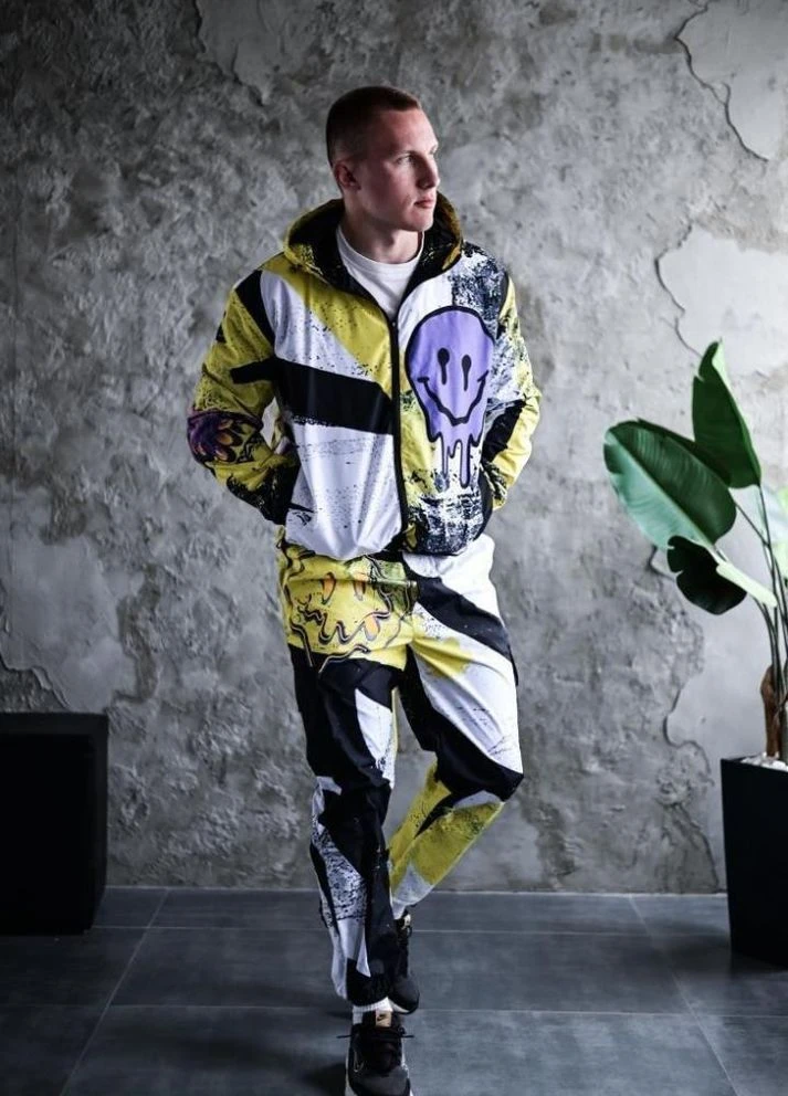 Спортивний костюм плащівка чорний DRAPP No Brand (386790694)