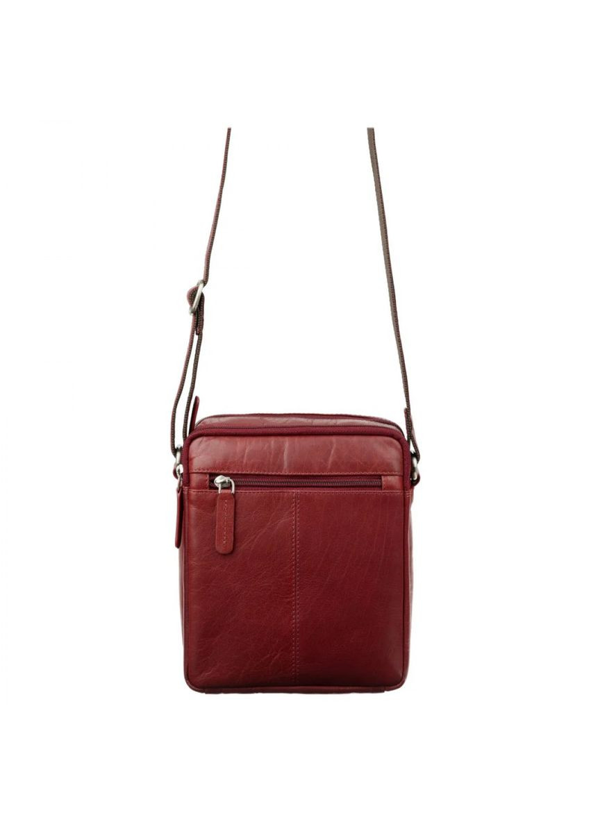 Сумка чоловіча шкіряна темно-червона (Д/Ш/В) 17/8/19 (см) Visconti (336377753)