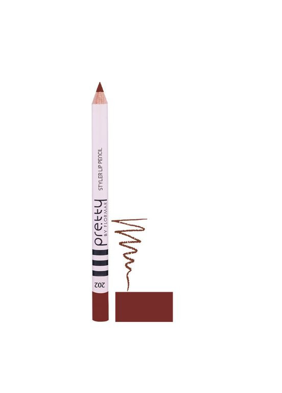 Контурний олівець для губ Pretty By №202, LIGHT NOUGAT Flormar (352744288)