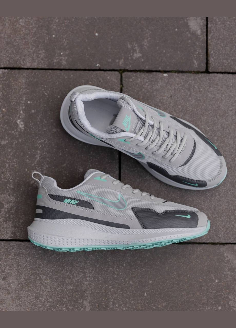 Серые демисезонные мужские кроссовки No Brand