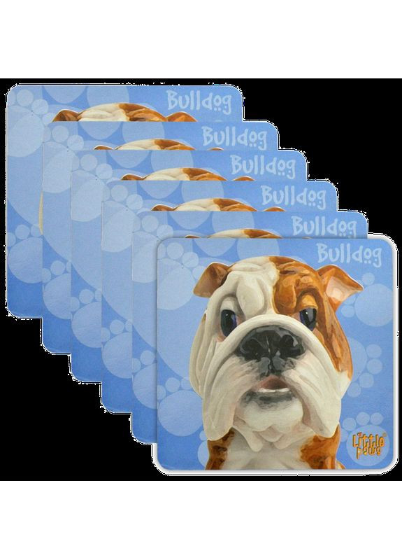 Набір підставок з пробки «Бульдог» (6 шт) 10,5х10,5 см Arora Design (301423641)