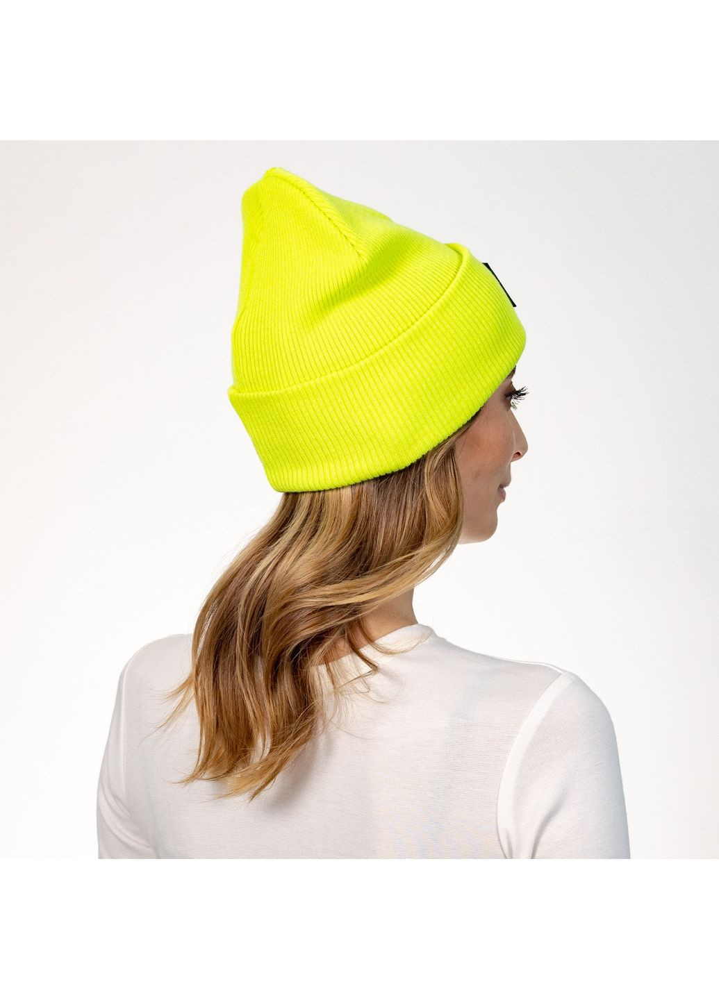 Шапка біні жіноча бавовна жовта ДОННА LuckyLOOK 573-451 (322790490)