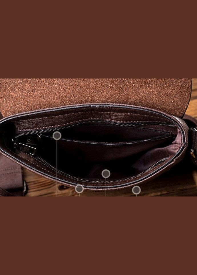 Мужская сумка Темно-коричневый No Brand (301212043)