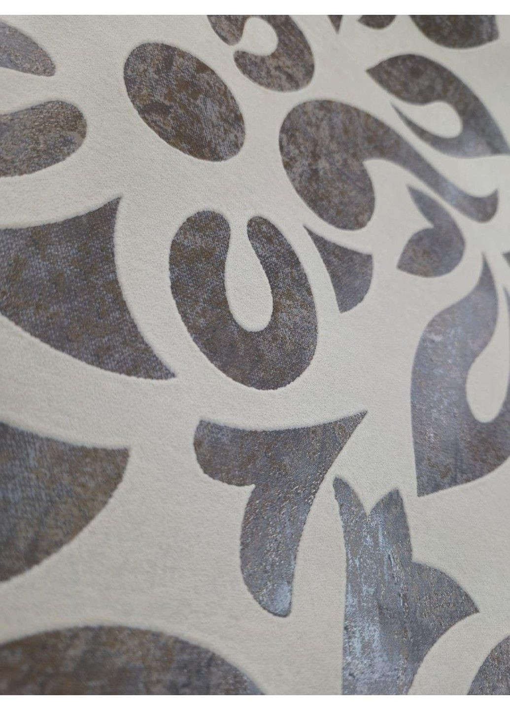 Метровые обои виниловые на флизелиновой основе 10,05 × 1,06 80604, песочные с коричневым узором MARBURG (340275534)