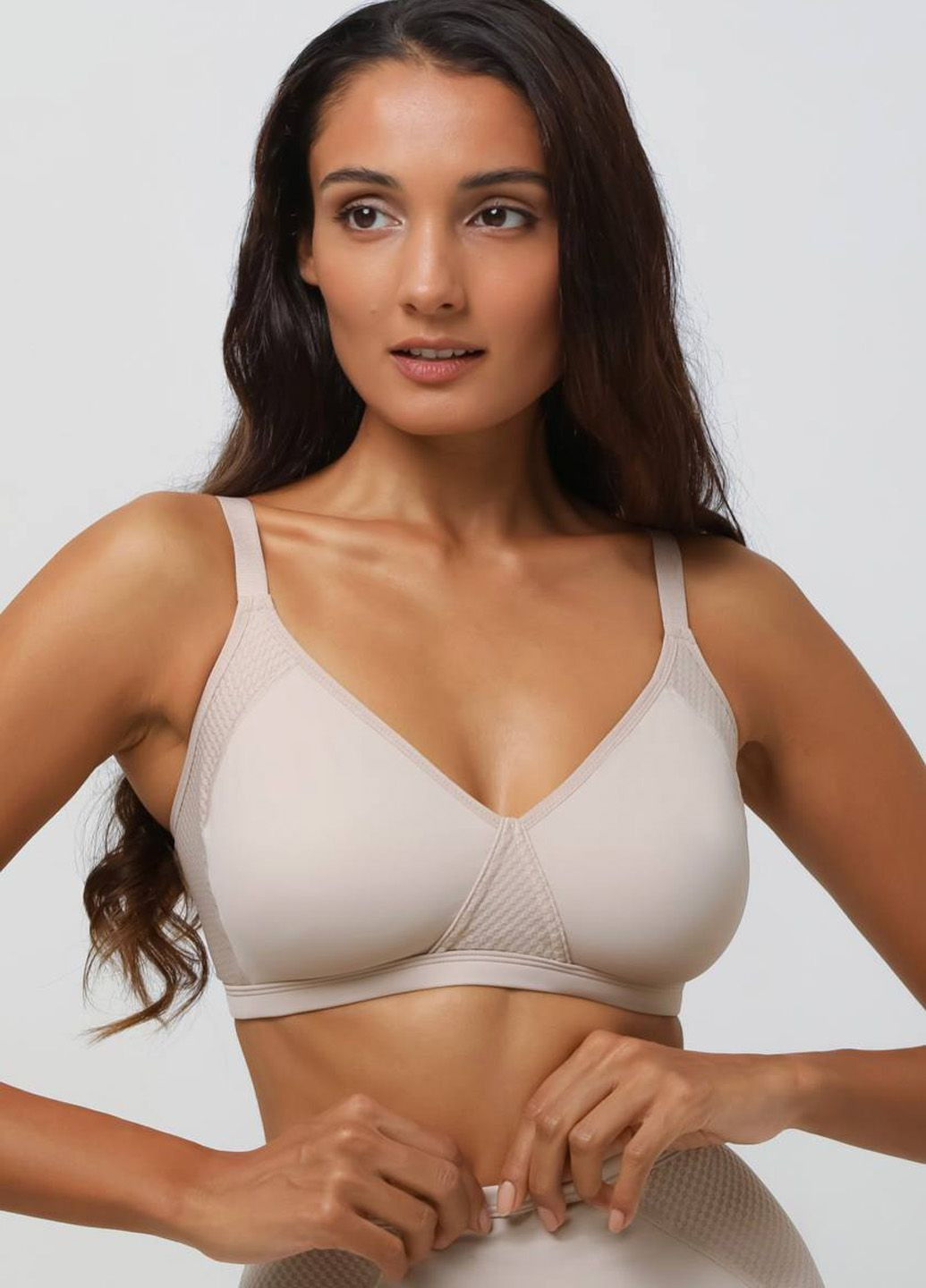 Бежевый бюстгальтер Naturana