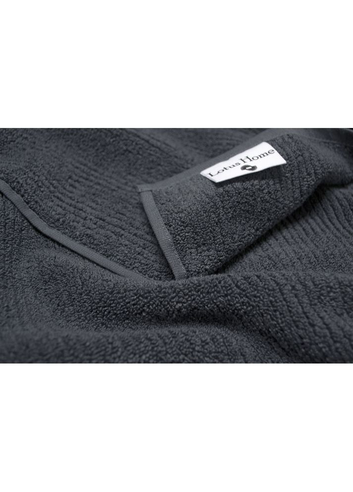 Полотенце махровое Home Bold antrasit 90*150 Lotus серый