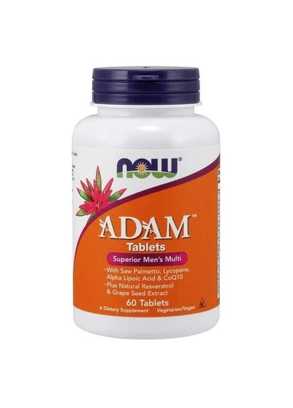 NOW ADAM Superior Men's Multi 60 таблеток Now Foods (387021291)