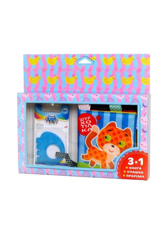 М'яка книжка-шуршалка "Котик" 403785 з прорізувачем Книжковий хмарочос (300387066)