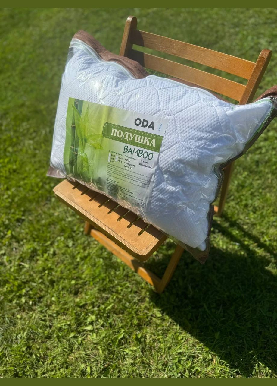 Подушка з бамбуковим волокном см Білий (П4К-bambuk-podushka-001-02) No Brand (308755087)