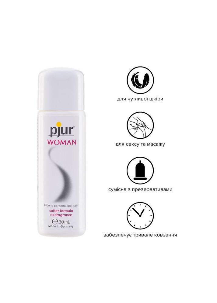 Лубрикант на силиконовой основе Woman, без ароматизаторов и консервантов специально для нее, 30 мл Pjur (371389073)