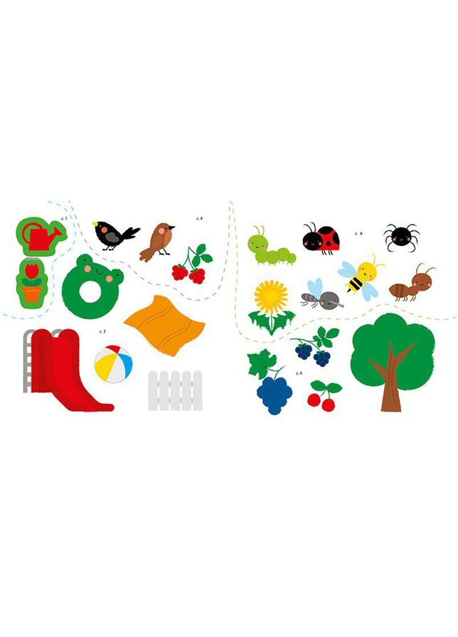 Розвиваюча книжка Мої перші слова На дачі 1829005 з наклейками Ranok Creative (369745304)