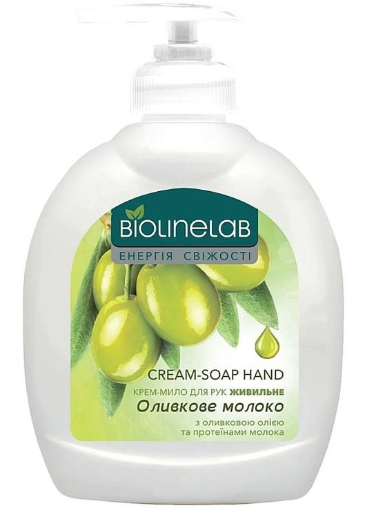 Жидкое мыло для рук "С экстрактом оливкового молока" Cream-Soap Hand 300ml (1133796-100491) Biolinelab (368619062)