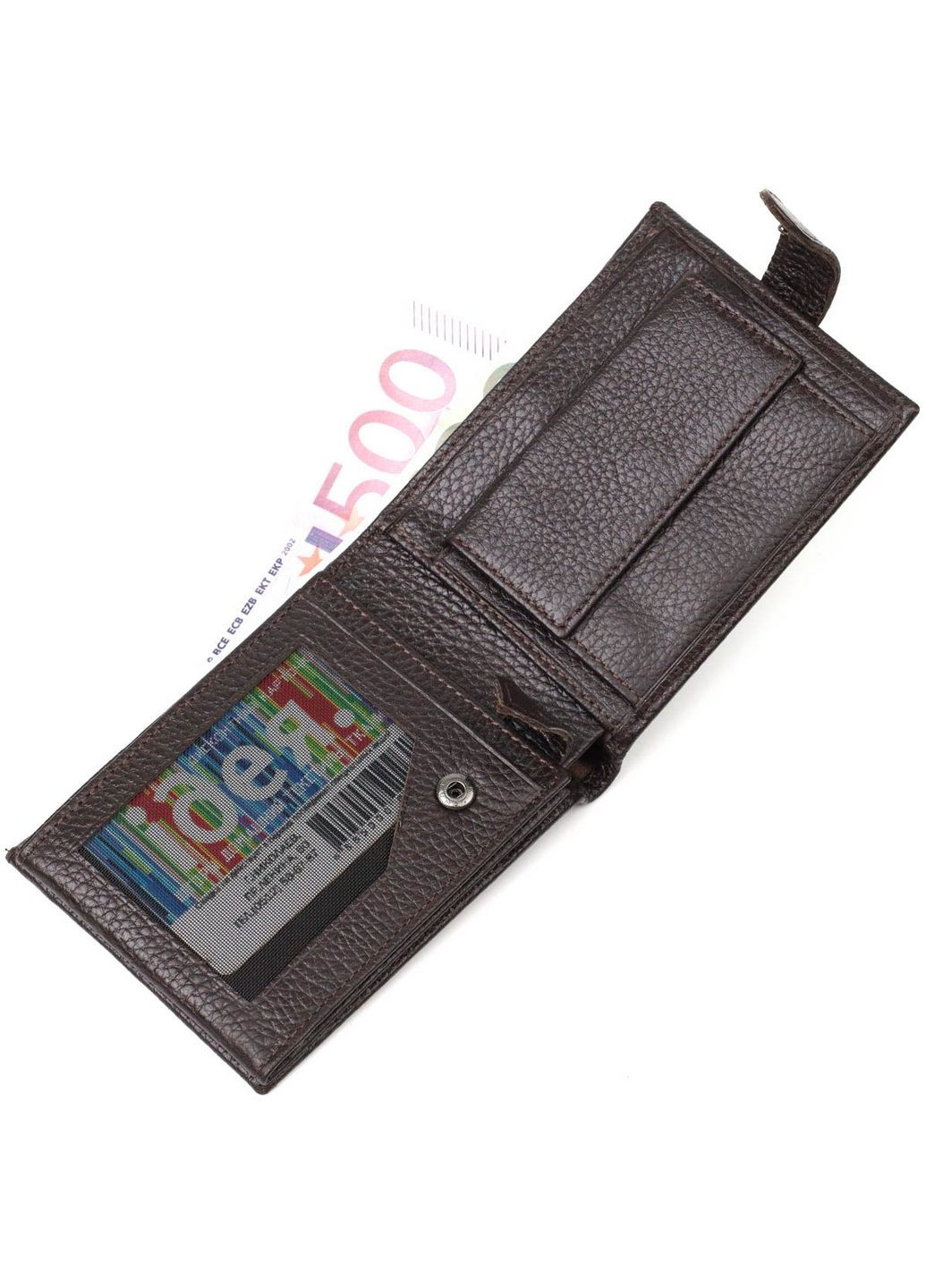 Чоловічий шкіряний гаманець 12,5х9,2х2 см Bond (288046981)
