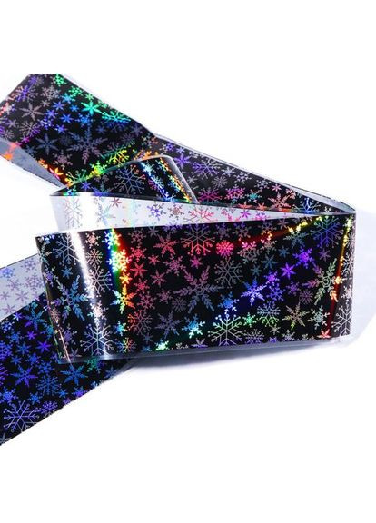 Фольгированный дизайн для ногтей новогодний, снежинки микс в ассортименте Global Fashion (299385699)