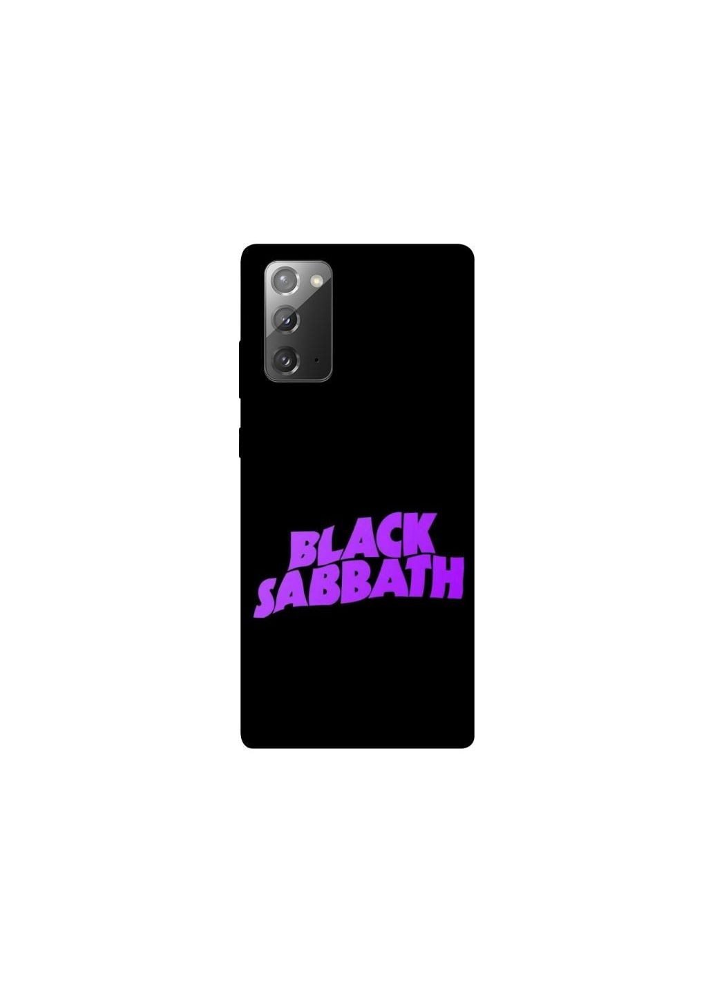 Чехол на Samsung Galaxy Note 20 Black Sabbath logo ver.1 Frontalka (361091823)