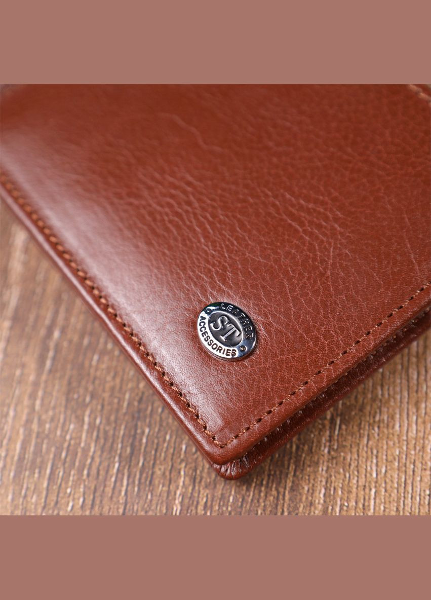 Удобный зажим для денег из натуральной гладкой кожи 19427 st leather (297129681)