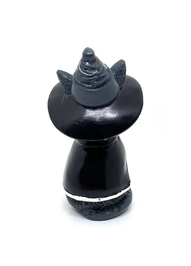 Статуэтка 3D Кот волшебник 10.5 см на подставке, фигурка игрушечная кот в панаме для интерьера No Brand (393705556)