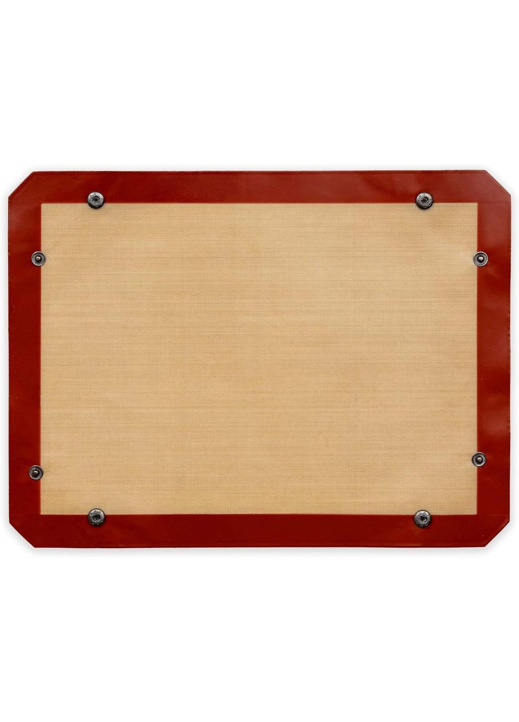 Килимок деко силіконовий для запікання багаторазовий антипригарний із застібками в кутках 30 × 40 см Kitchen Master (368877949)