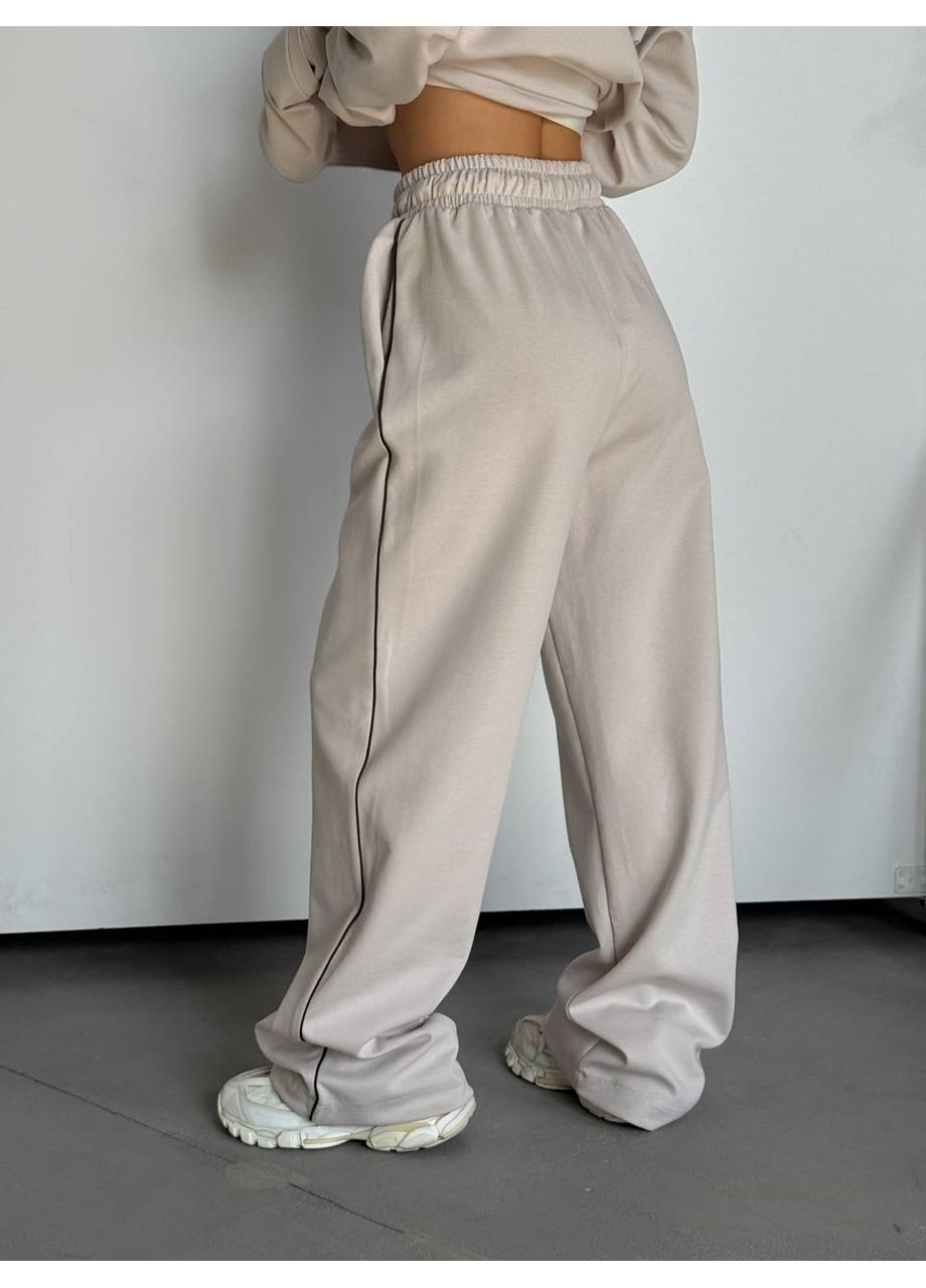 Женский костюм с вышивкой Lacky Girl из премиальной ткани, модель 075 DK/DL Мода без кордонів (355076558)