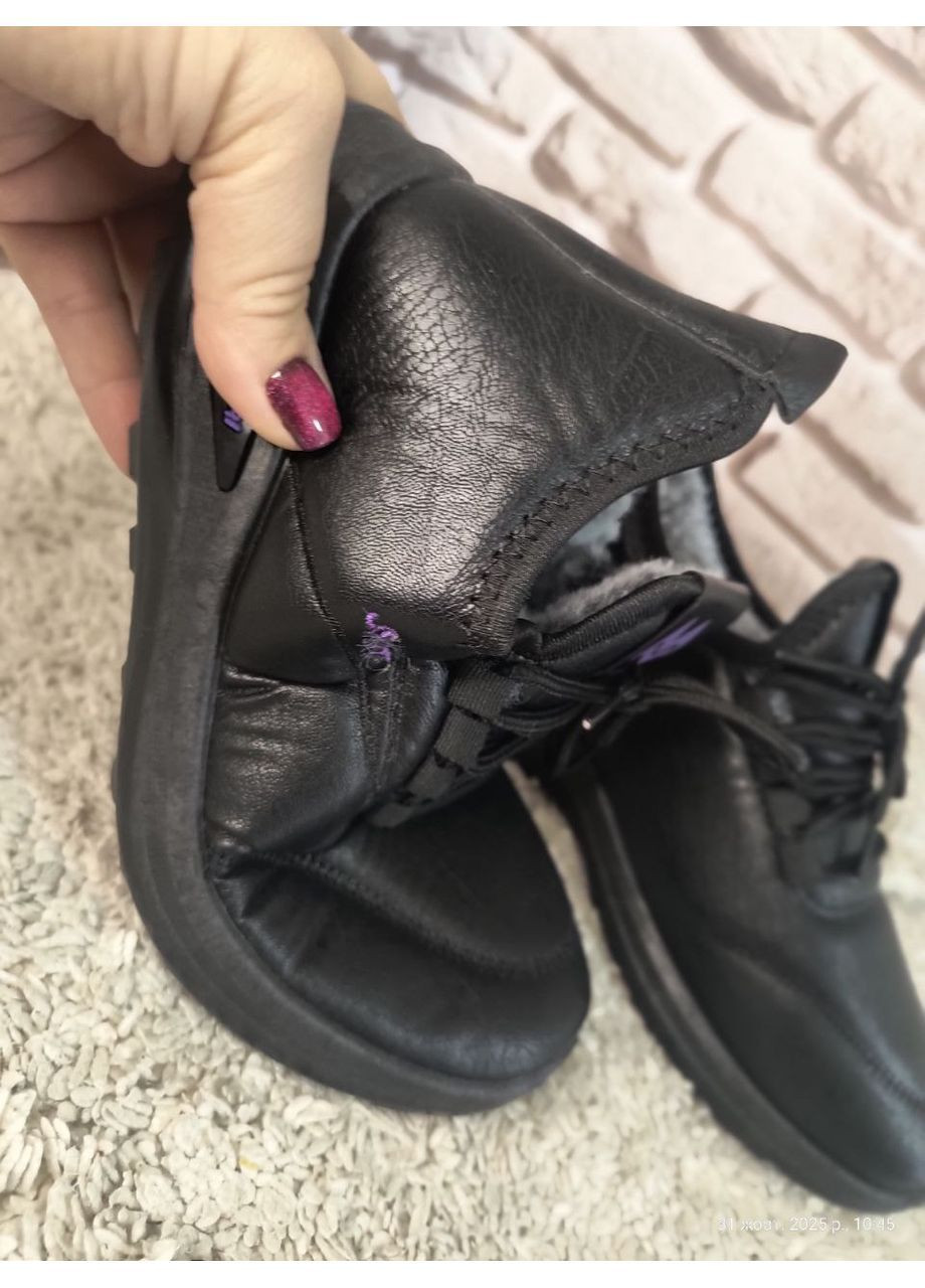 Черные всесезонные кроссовки унисекс зимние Obuvok кросівки