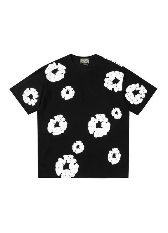 Черная футболка размер летняя футболка деним тирс черная (106566675) No Brand