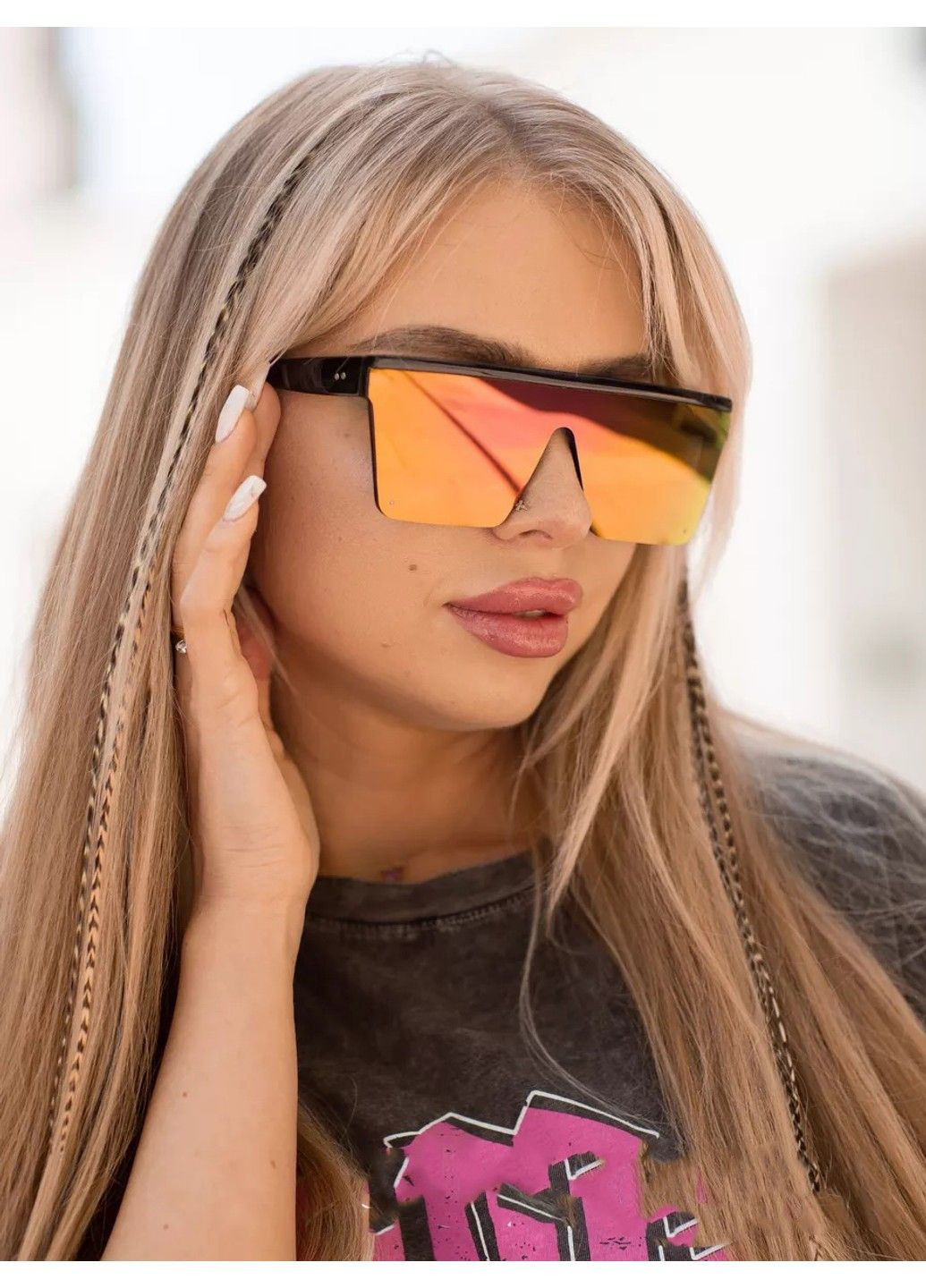 Сонцезахисні окуляри унісекс маска Space хамелеон No Brand (312353992)