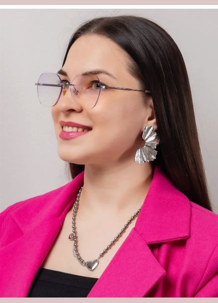 Окуляри для зору +4.00 для читання безоправна модель Антиблік Ralph (346487734)