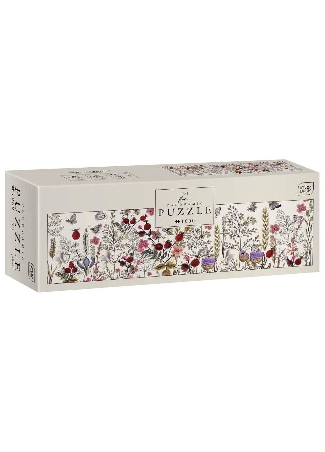 Пазли тришарові панорамні Flowers 1 (1000 шт.) Interdruk (257399729)