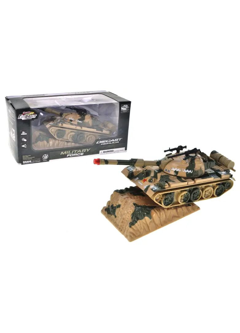 Іграшка танк металічний зі світлом і звуком Автопром 3+ в асортименті 2202(675) No Brand Маш2202 (370652888)