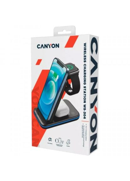 Зарядний пристрій Canyon ws- 304 foldable 3in1 wireless charger (268141777)