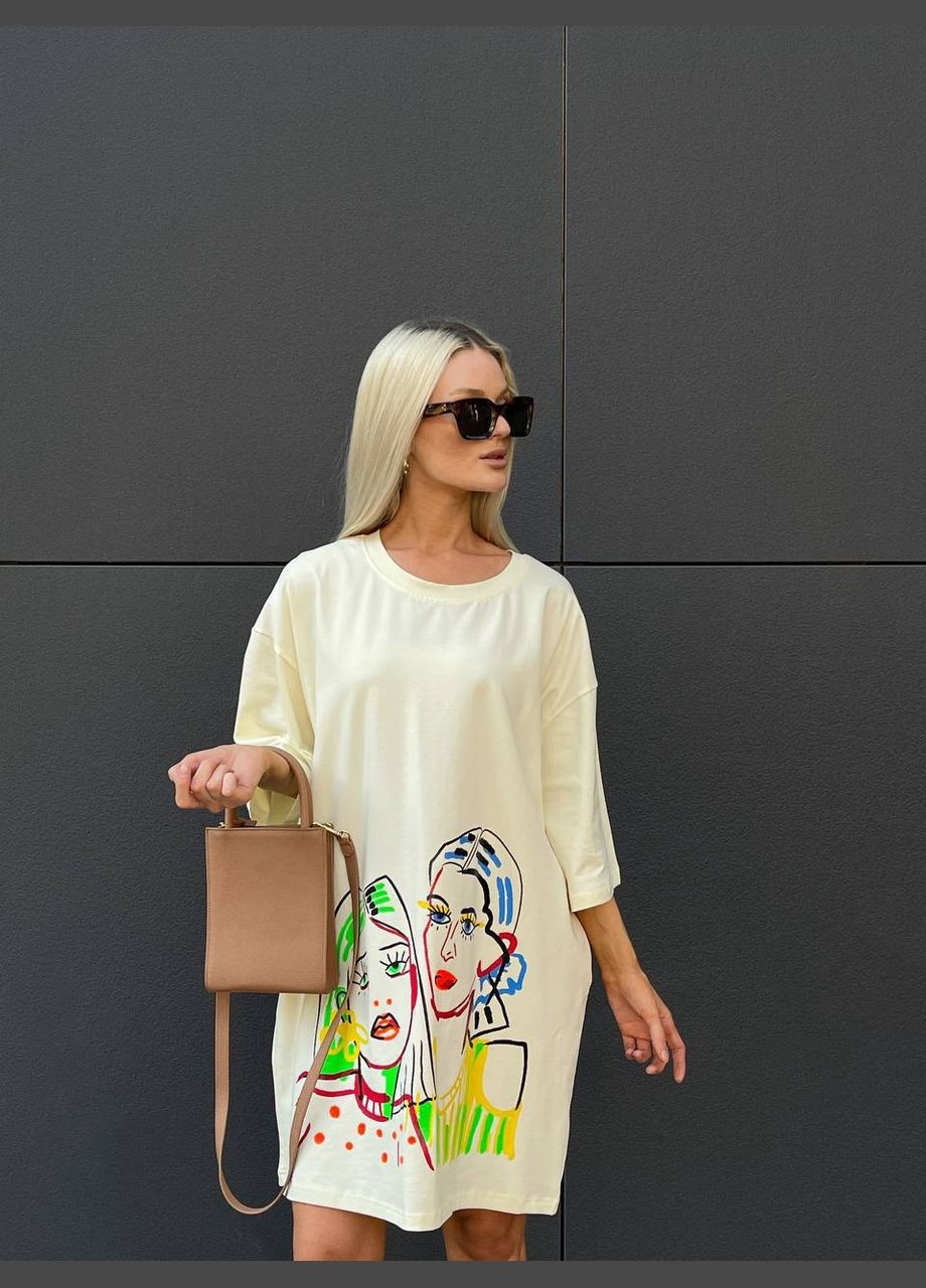 Об'ємна футболка сукня Adelante - (325627145)