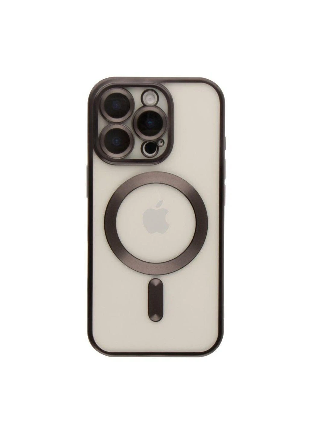 Чохол TPU Metallic Chrome Full Camera with Magsafe для iPhone 12 Pro Max Titan No Brand (382918560)