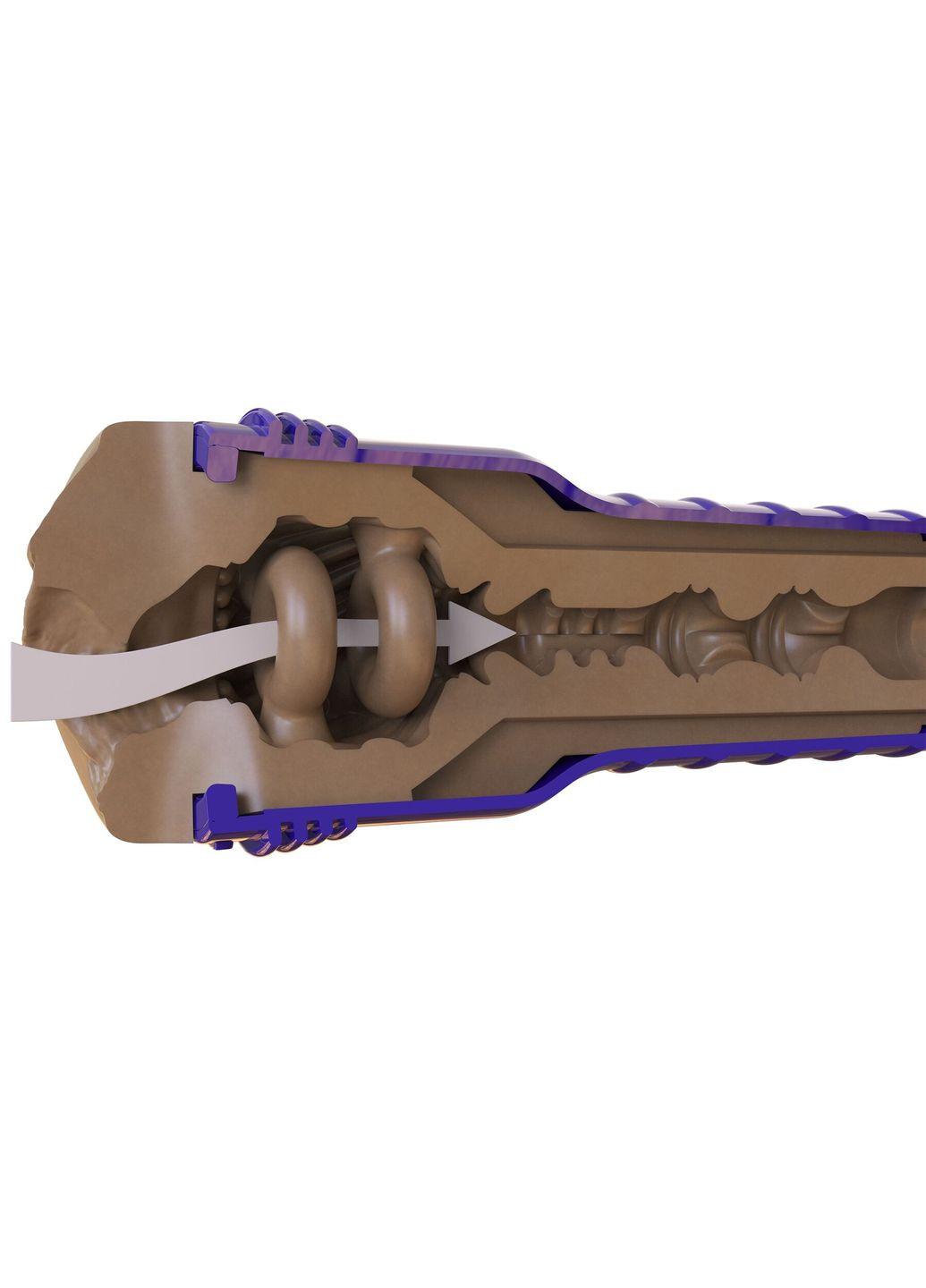 Мастурбатор-вагина Boost Bang Medium Dark Flesh, плавающие кольца Turbo Tech - CherryLove Fleshlight (339867139)