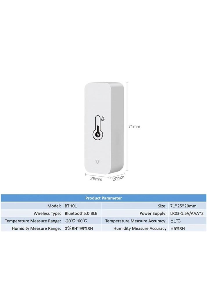 Датчик температури та вологості TH01 bluetooth TUYA (367954251)
