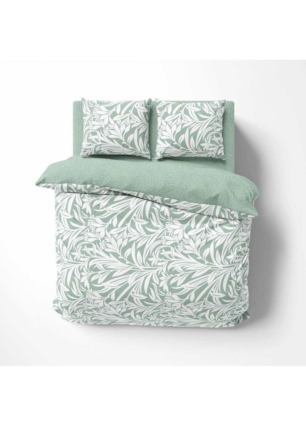 Євро комплект постільної білизни Бязь з наволочками 70*70 см, 115 гр/м2 Mint Fantasy М'ятний (19780200215) ТЕП (366091890)