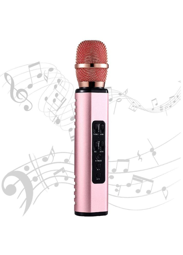 Караоке мікрофон K6 Premium рожеве золото (стерео) Losso (327041508)