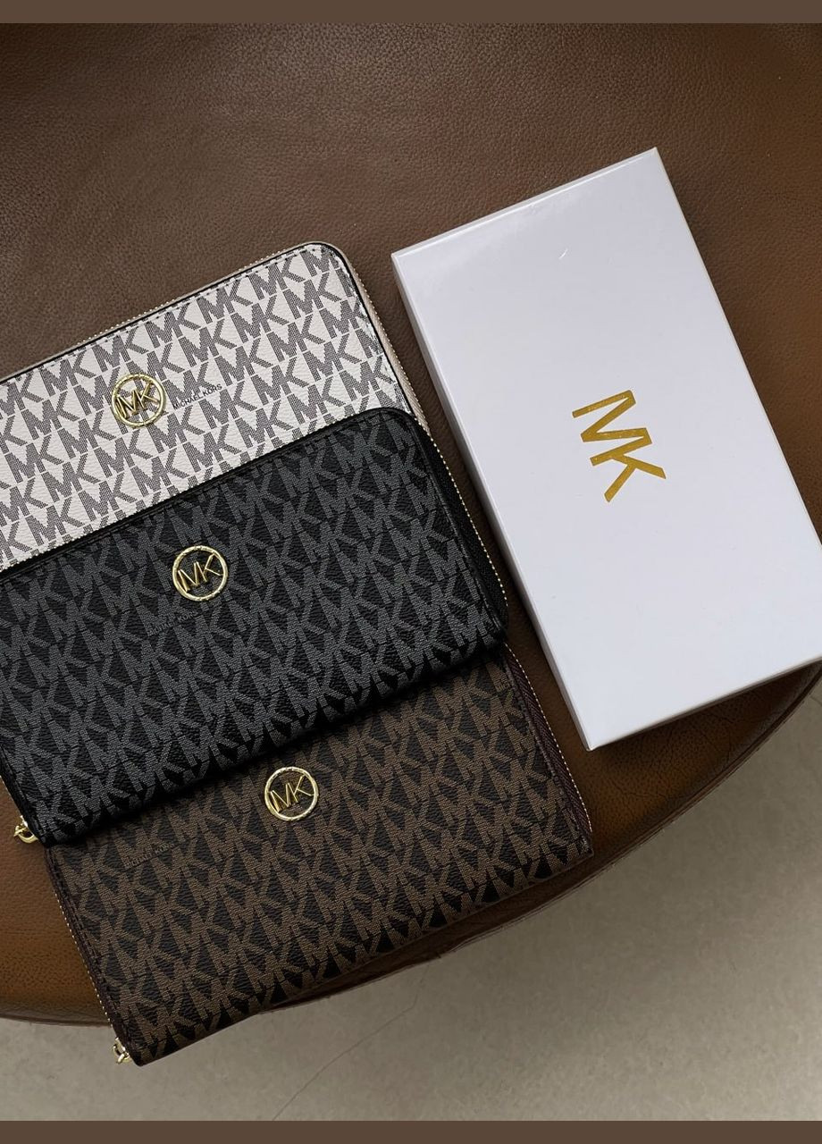 Кошелек женский Майкл Корс большой логотип черный No Brand (317843140)