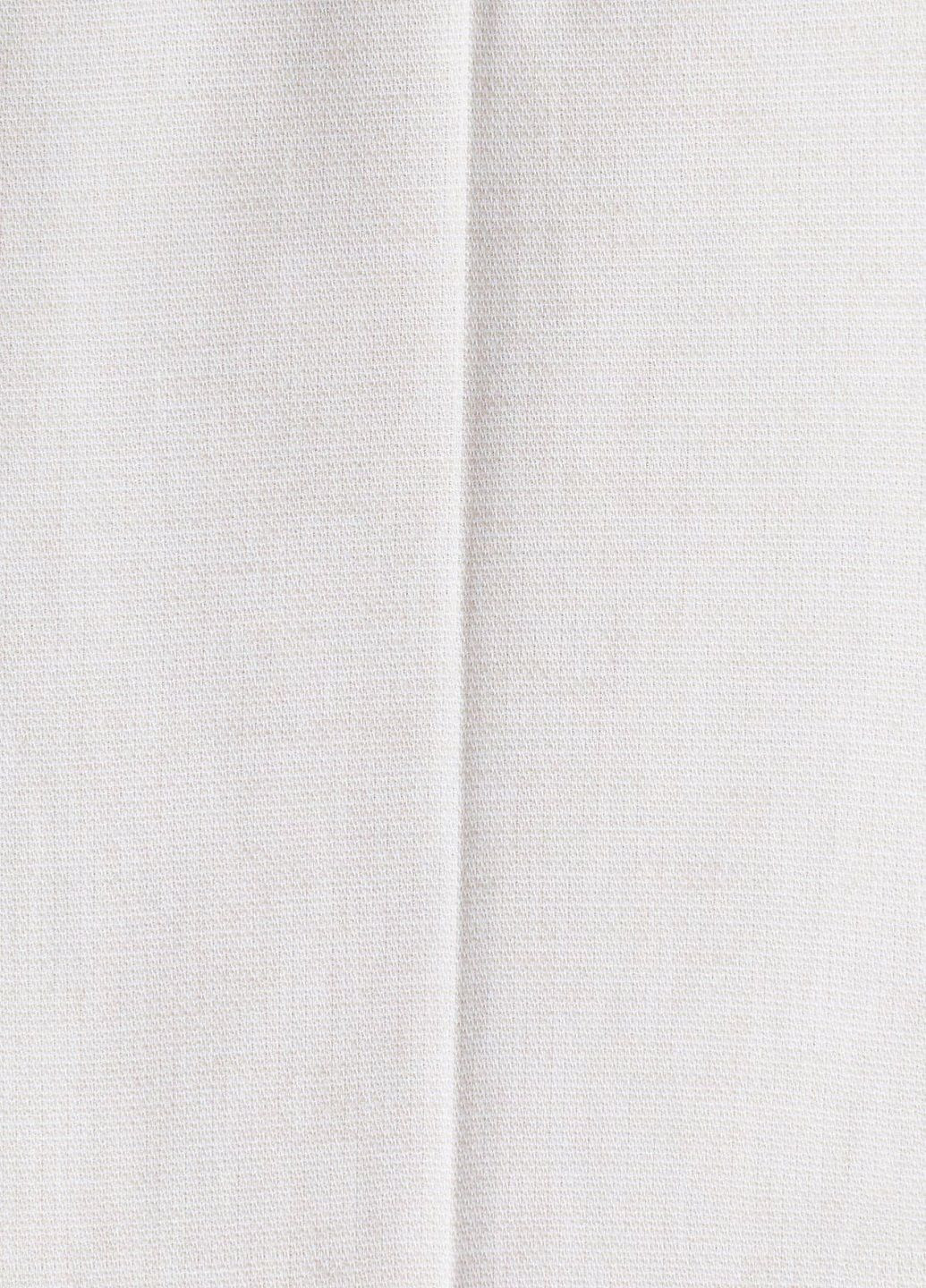 Светло-бежевые классические летние брюки H&M