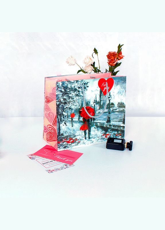 Подарунковий пакет PPW PAPER ZD010-3 Two Lovers Big 4 шт. Lesko (352012079)