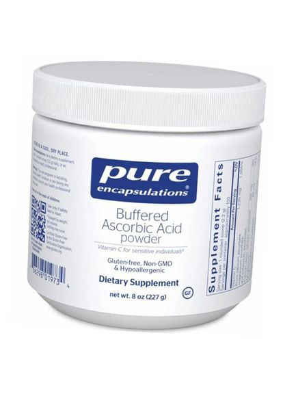 Аскорбиновая кислота порошок, Ascorbic Acid Powder, 227г Без вкуса (36361134) Pure Encapsulations (293256898)