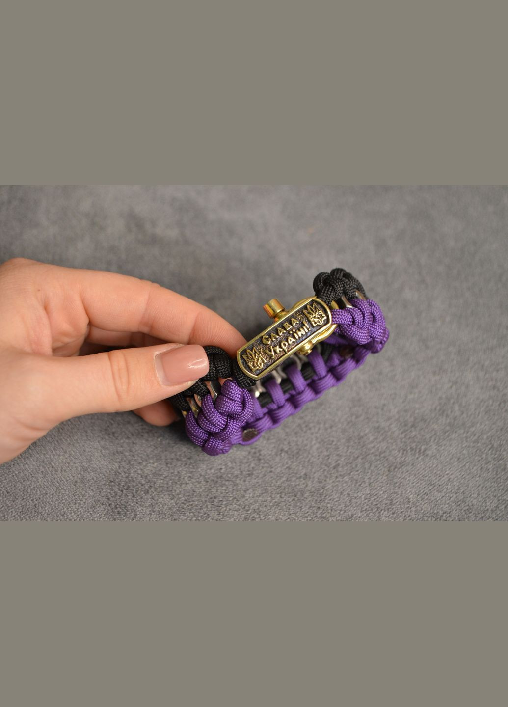 Браслет Слава Украине с индивидуальной гравировкой двумя Гербами из латуни + брелок в подарок No Brand (341738981)