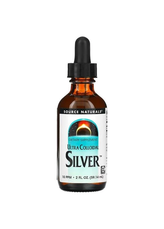 Витамины и минералы Ultra Colloidal Silver, 59 мл Source Naturals (322238091)