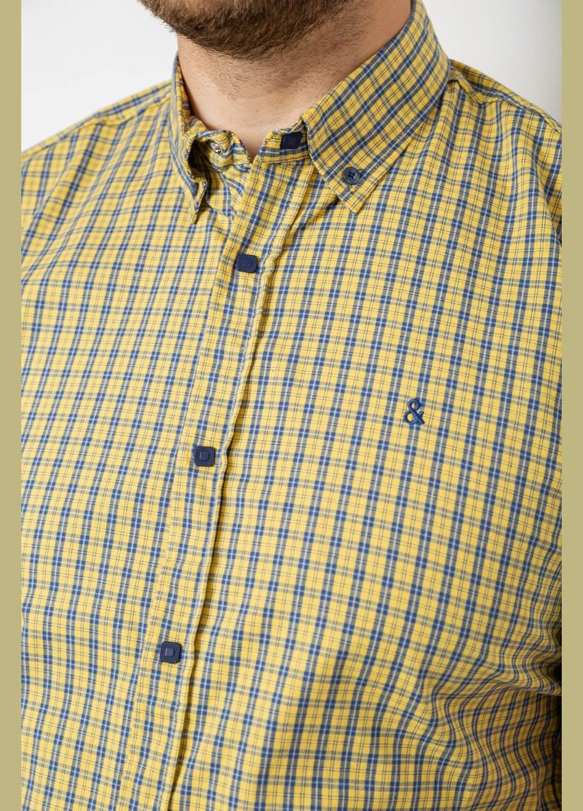 Сорочка чоловіча в клітинку, колір жовтий, Ager (339602547)