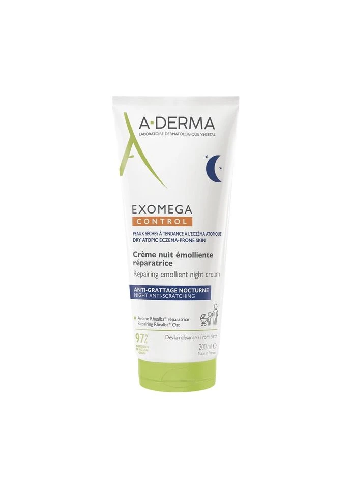 А-Дерма Екзомега Контрол відновлюючий нічний крем-емолент Exomega Control Repairing Emollient Night Cream, 200 A-Derma (387653544)