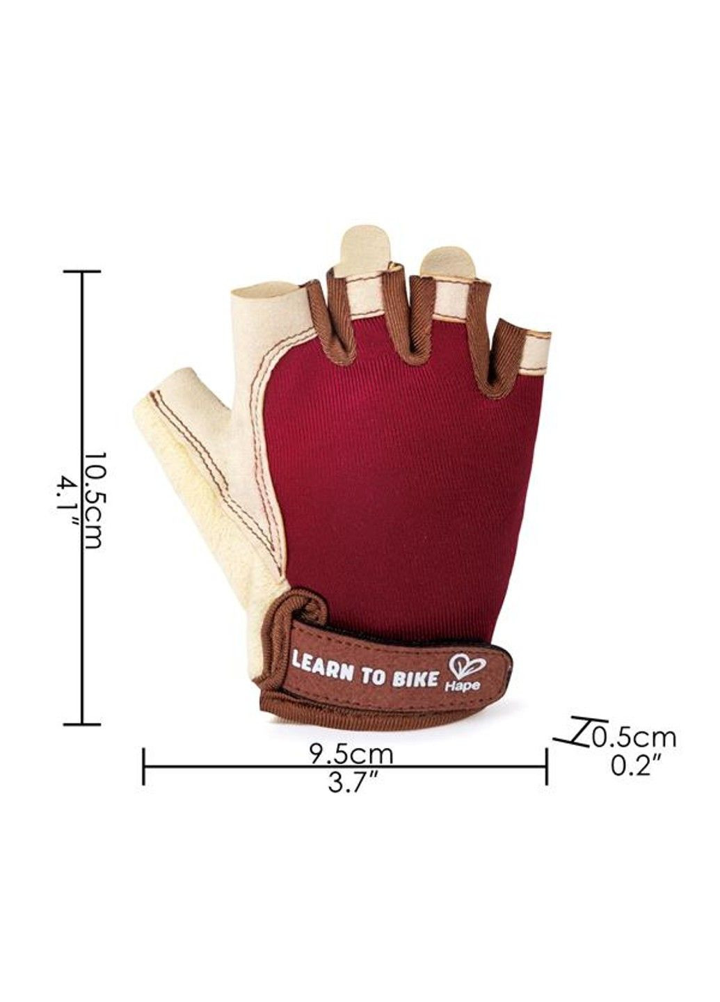 Детские спортивные перчатки красный (E1095) Hape (331174106)